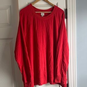 A New Day Vibrant Red Knit Top